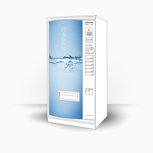 Vinile per pannelli - Cold Blue 82x185 - Adesivo invertito