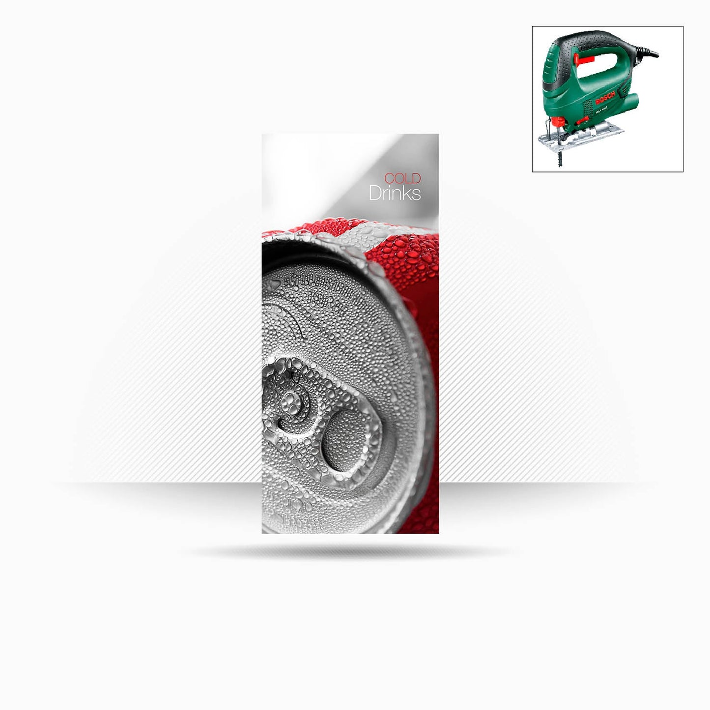 Pannello in policarbonato 77x185cm "Red Coke"