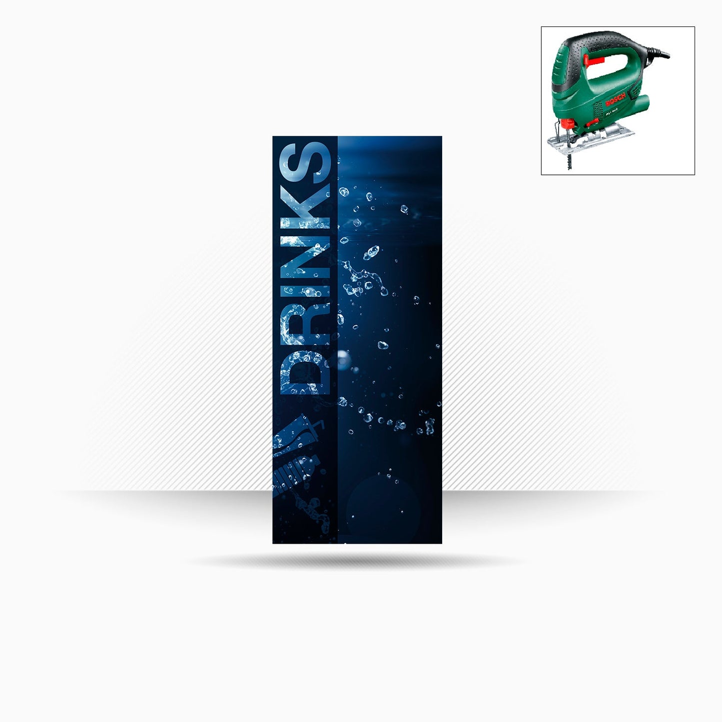 Pannello in policarbonato 77x185cm. "Waterfall"