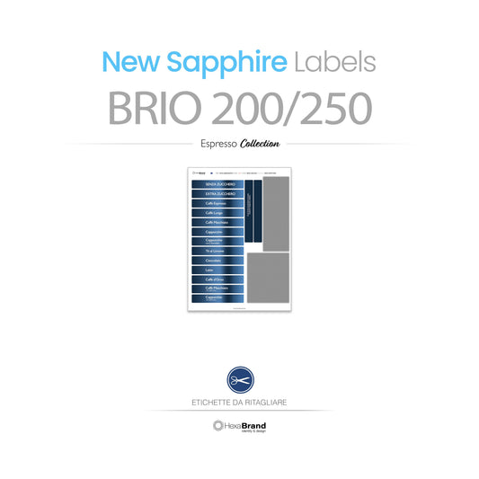 Necta Brio 200-250 - Etichette selezione ritagliabili