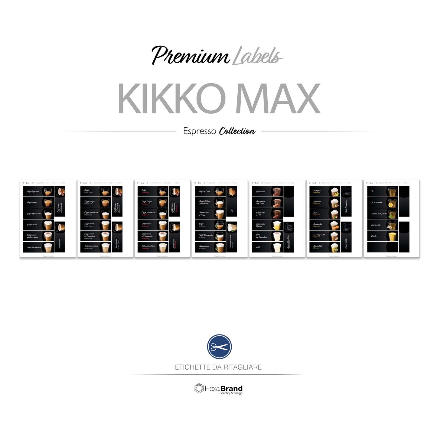 Necta Kikko Max - Etichette di selezione ritagliabili