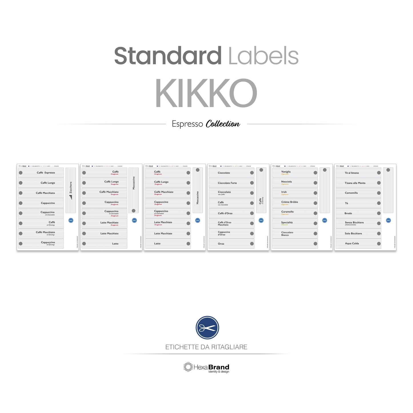 Kikko - Etichette di selezione ritagliabili
