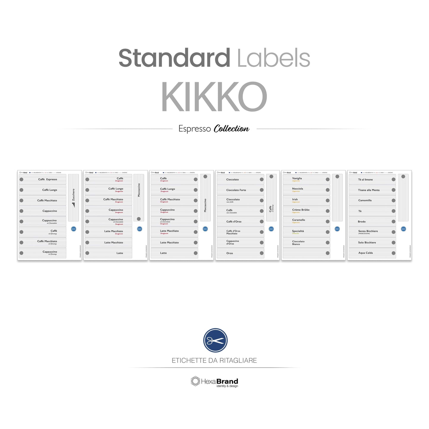Necta Kikko - Etichette di selezione ritagliabili