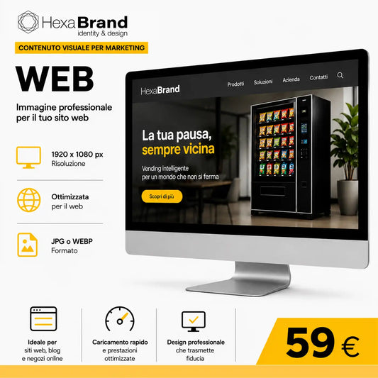 Servizio di creazione di contenuti visivi per il marketing delle aziende del vending