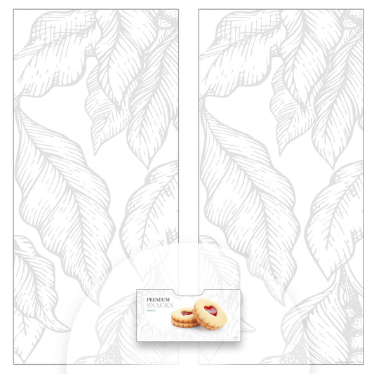 Elementi del kit di adesivi frontali e laterali per distributore automatico Necta Snakky Premium White