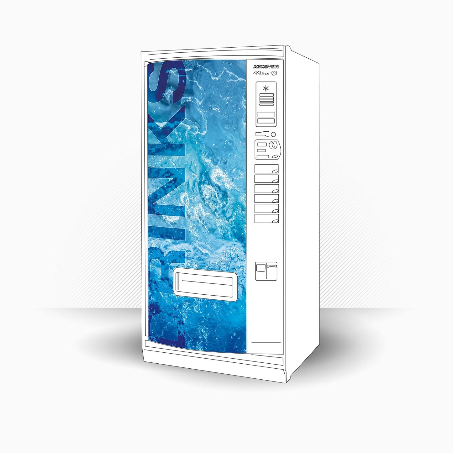 Vinile per pannelli - Iceland 82x185cm - Adesivo invertito