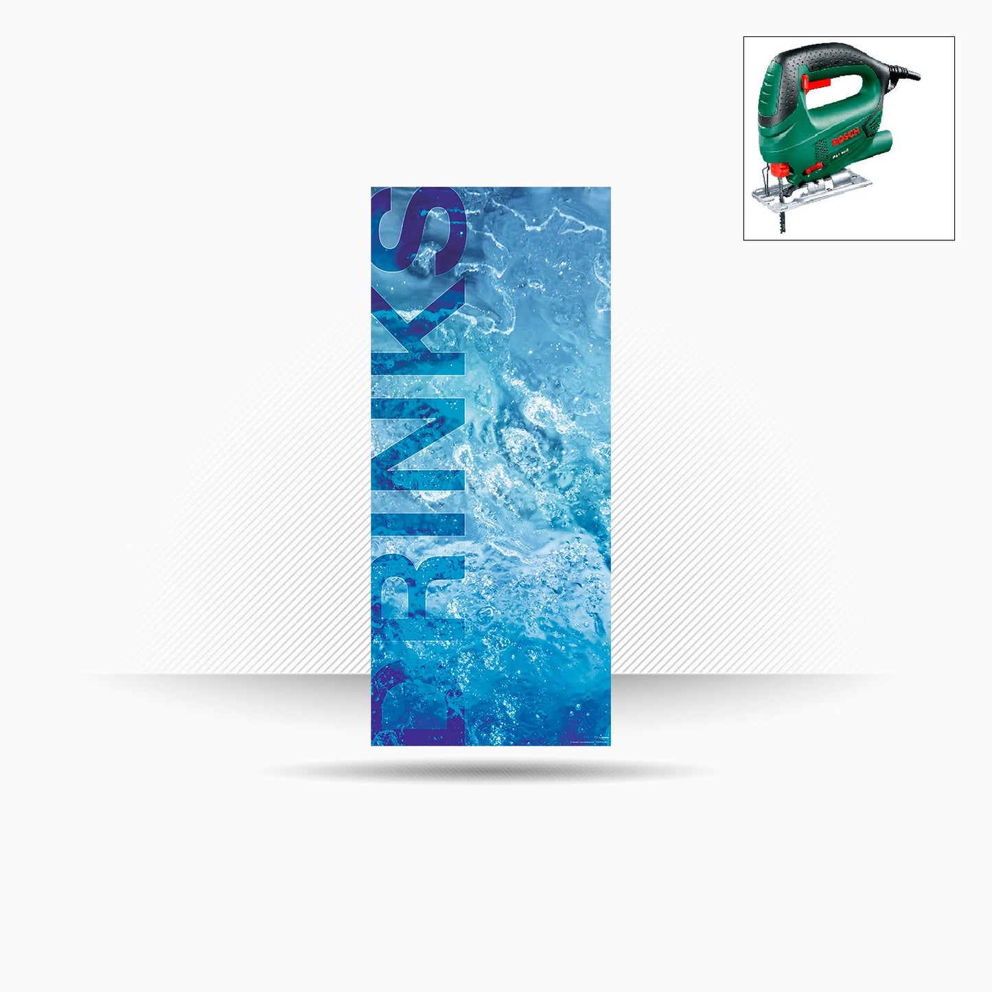 Pannello in policarbonato 77x185cm.  "Iceland"