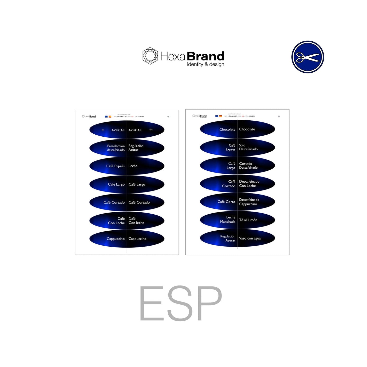 Colibrí - Etichette di selezione ritagliabili