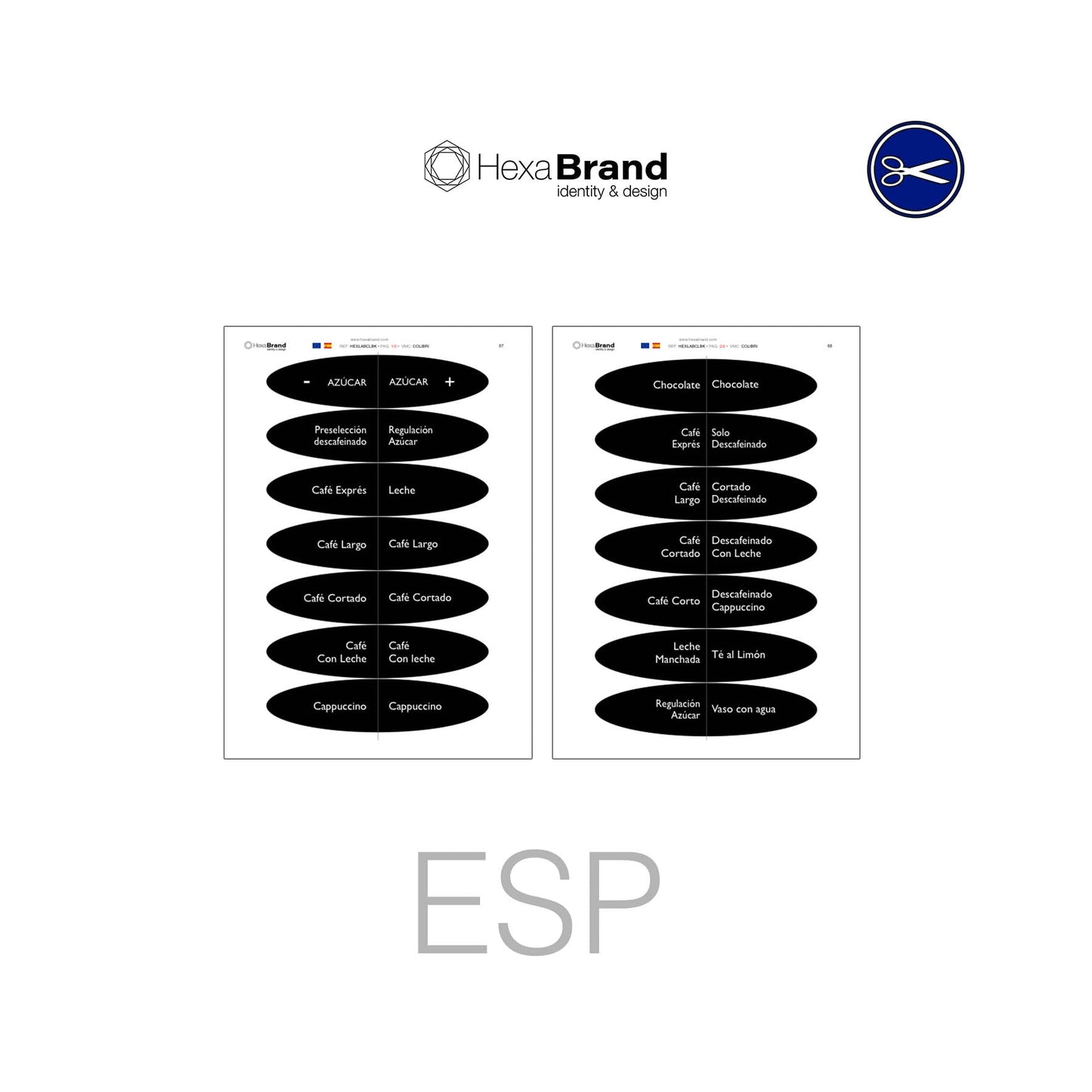 Colibrí - Etichette di selezione ritagliabili