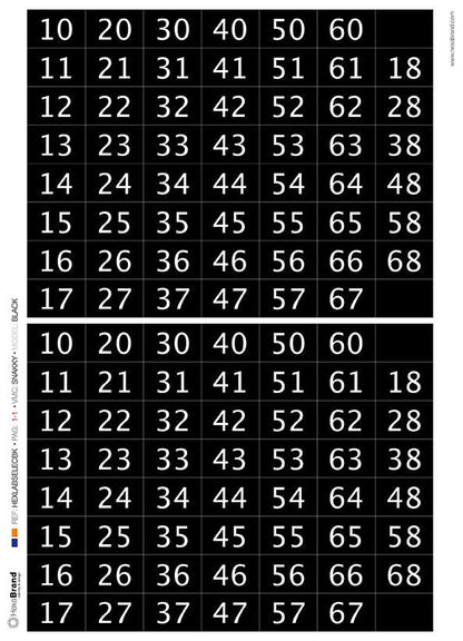 Snakky - Etichette di selezione ritagliabili