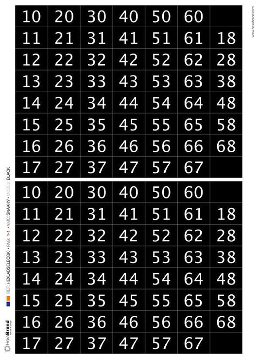 Snakky - Etichette di selezione ritagliabili