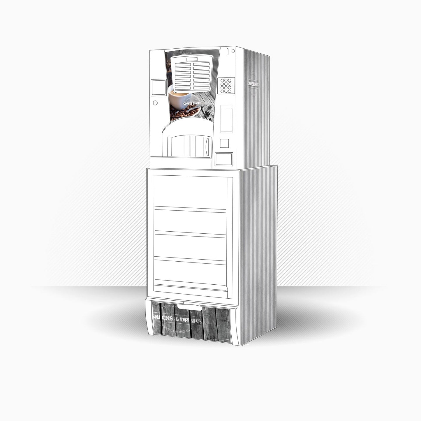 Necta Mini Snakky + Brio 3 - Coffee Shop