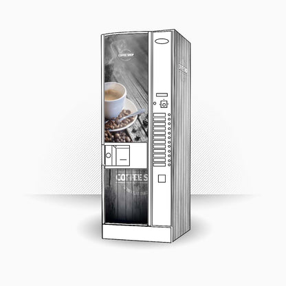 Kit completo de vinilos adhesivos y paneles para Astro P Necta N&W versión Coffee Shop