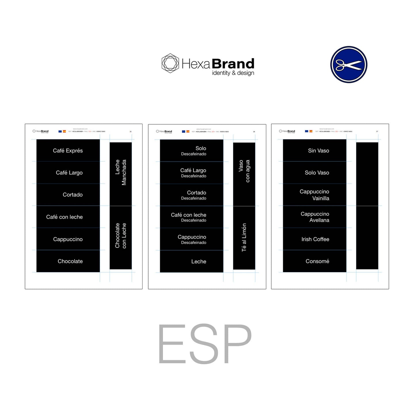 Necta Kikko Max - Etichette di selezione ritagliabili