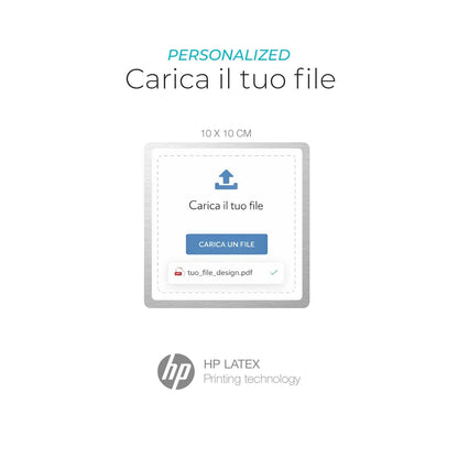 Adesivi informativi personalizzati – Carica il tuo file