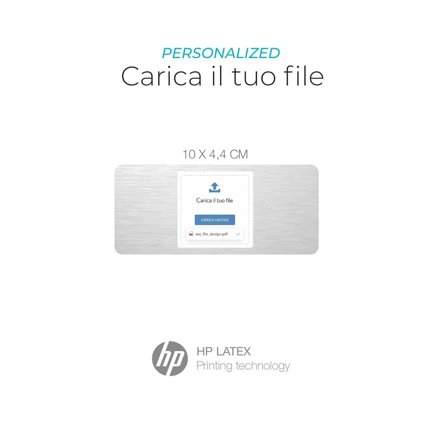 Adesivi informativi personalizzati – Carica il tuo file