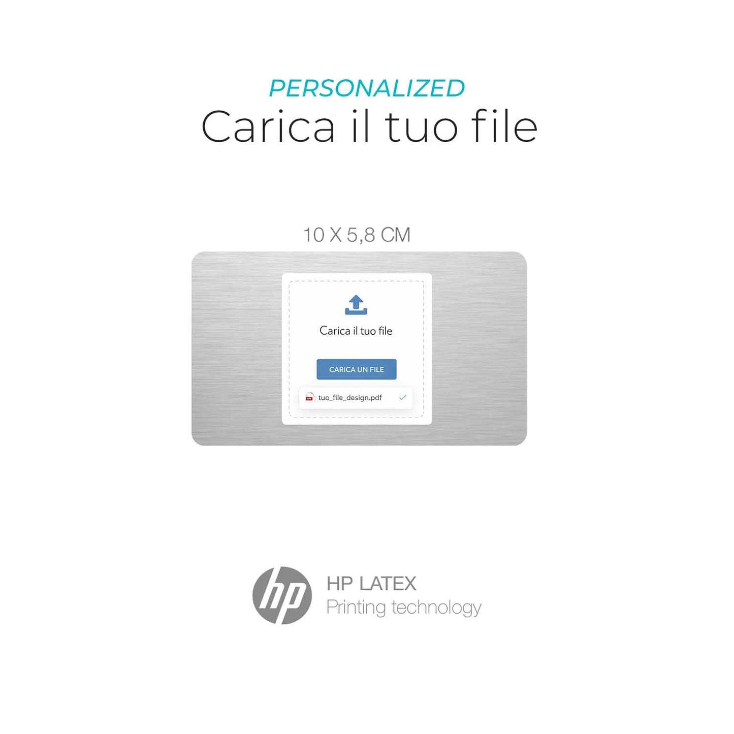 Adesivi informativi personalizzati – Carica il tuo file