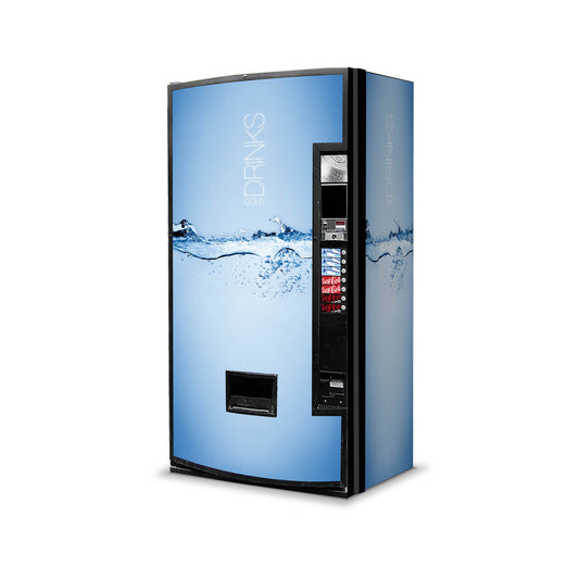 Vinile Drinks per pannelli  - Cold Blue - Adesivo invertito
