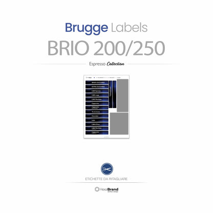 Necta Brio 200-250 - Etichette selezione ritagliabili