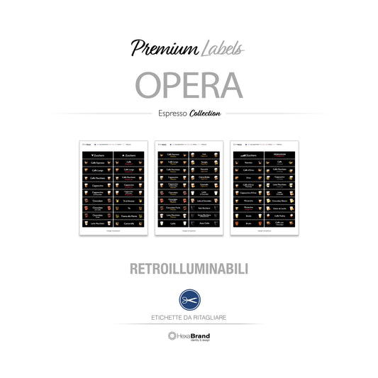 Necta Opera - Etichette di selezione ritagliabili
