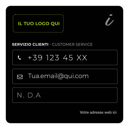 Adesivi informativi - Personalizzabili