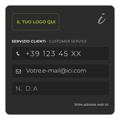 Adesivi informativi - Personalizzabili