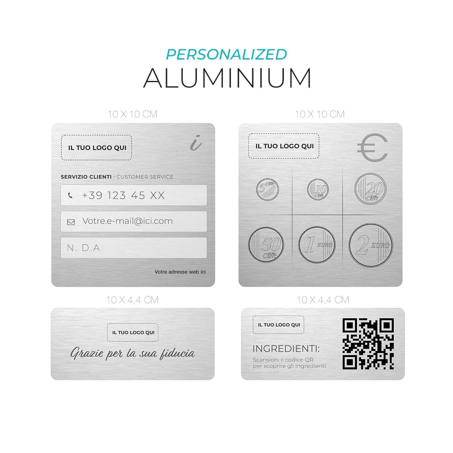 Adesivi informativi - Personalizzabili