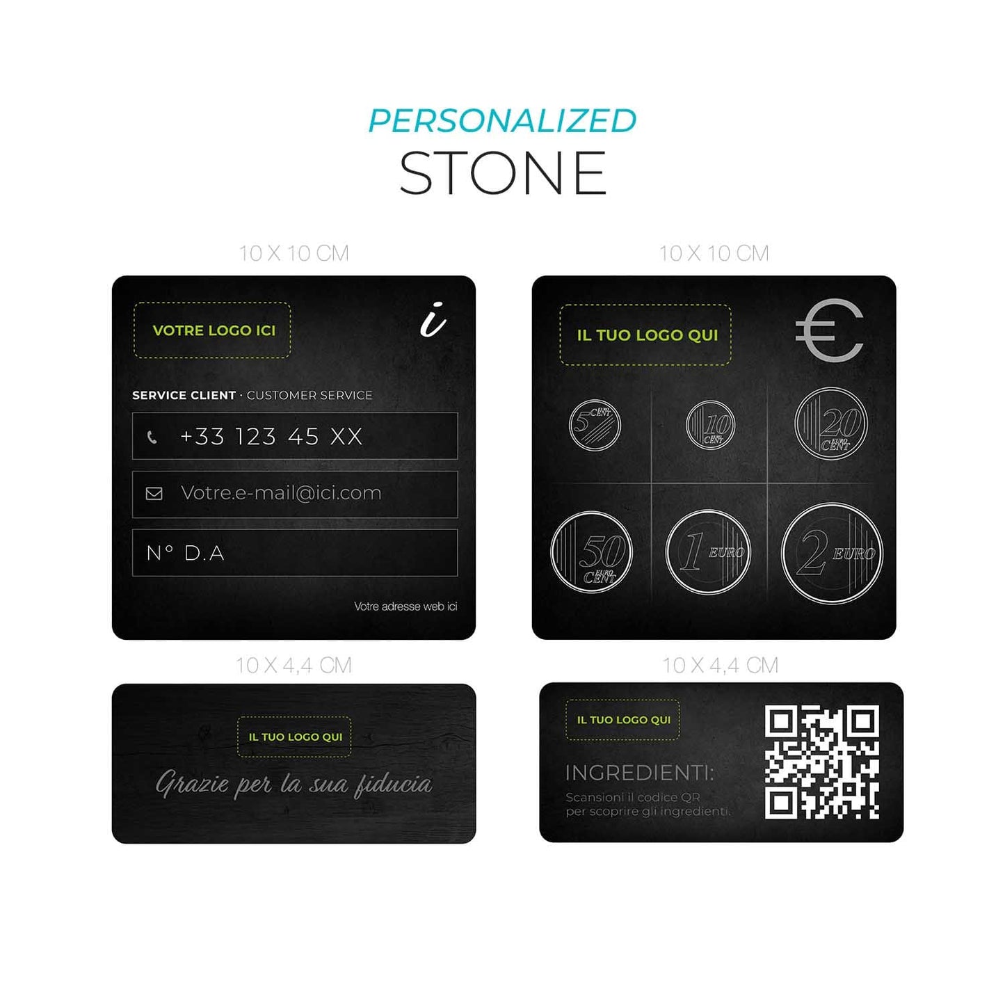 Adesivi informativi - Personalizzabili