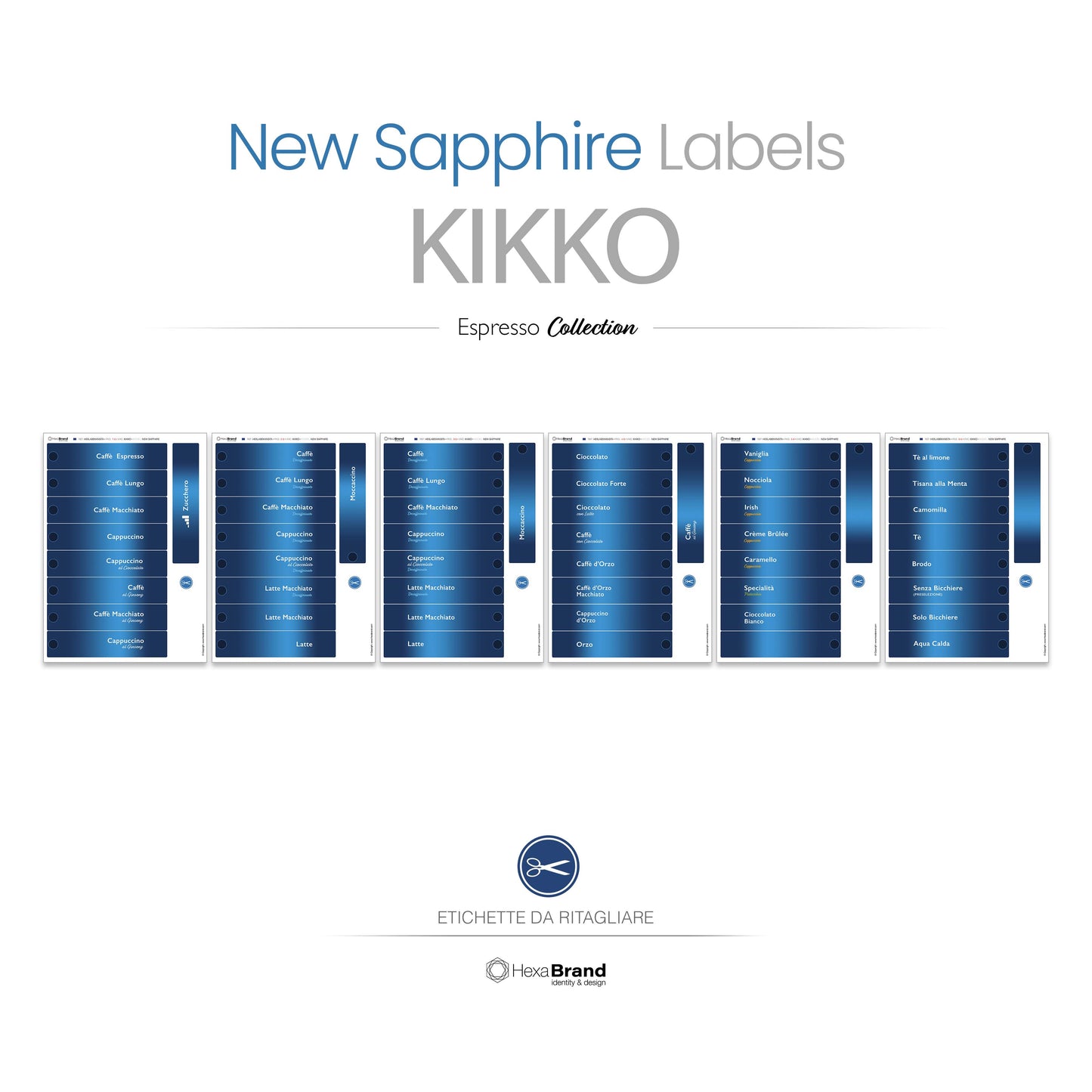 Kikko - Etichette di selezione ritagliabili