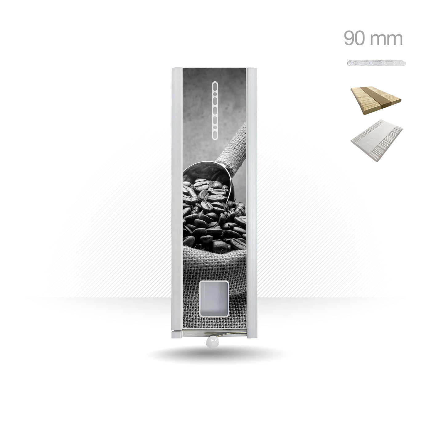 Distributore di palette da 90 mm