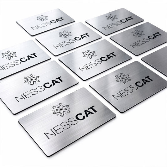 Materiali rigidi – Plastica personalizzata incisa al laser – Lotto da 10 pezzi
