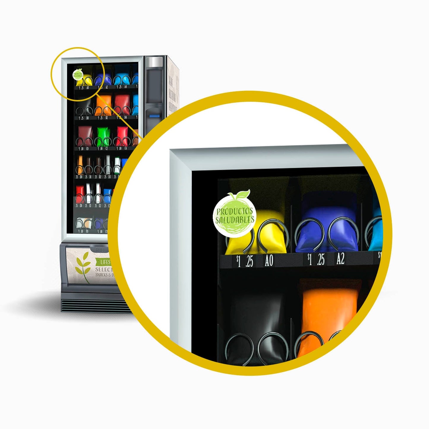 Adesivo prodotti salutari (100 pezii)