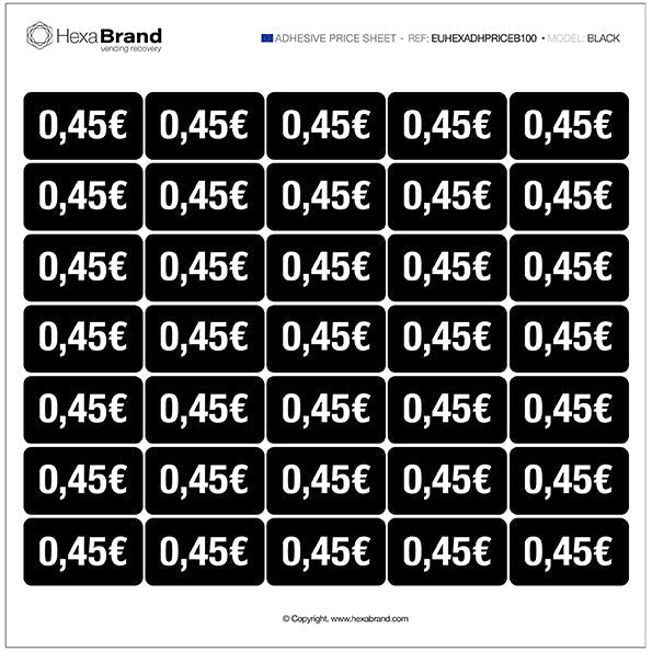 Adesivi prezzo - Vending