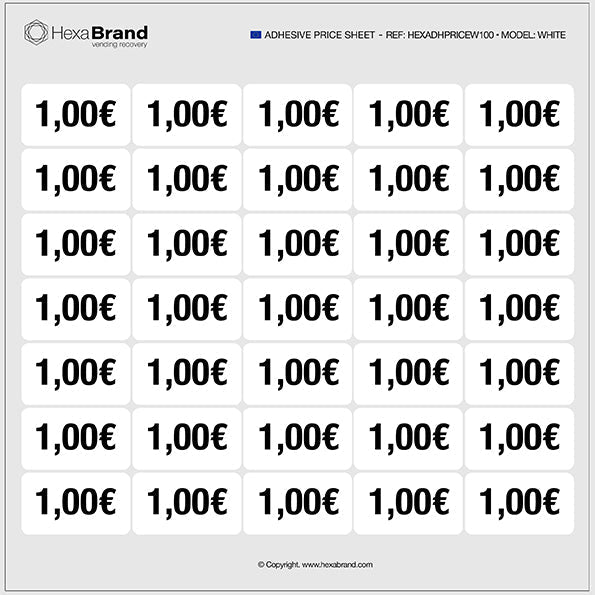 Adesivi prezzo - Vending