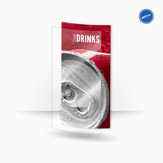 Vinile Drinks per pannelli  - Red Coke - Adesivo invertito