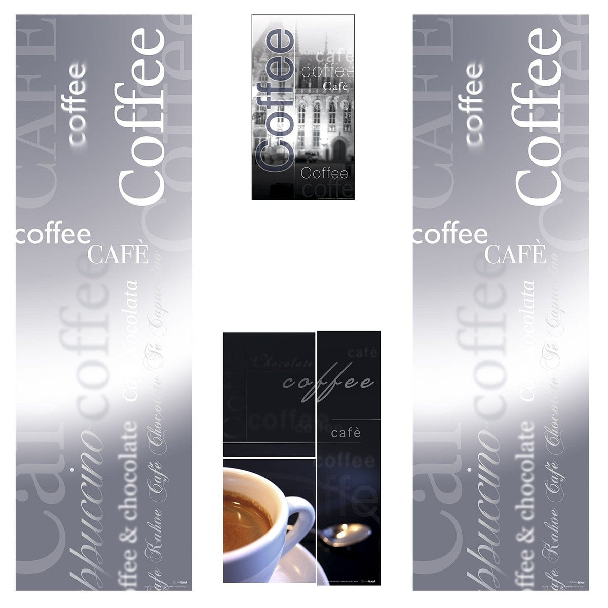 Elementi del kit di adesivi frontali e laterali per distributore automatico Bianchi Polaris Brugge