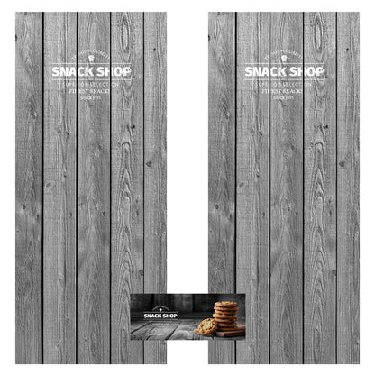 Elementi del kit di adesivi frontali e laterali per distributore automatico Necta Gusto 8 Coffee Shop