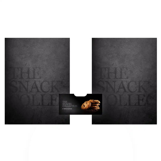 Elementi del kit di adesivi frontali e laterali per distributore automatico Necta Mini Snakky Time Flavour