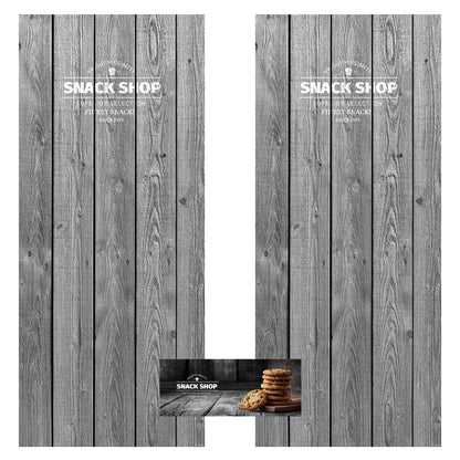 Elementi del kit di adesivi frontali e laterali per distributore automatico Necta Samba Tango Coffee Shop