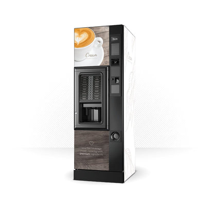 Kit di adesivi in vinile per distributore automatico Necta Barista 600 Colibri Cream