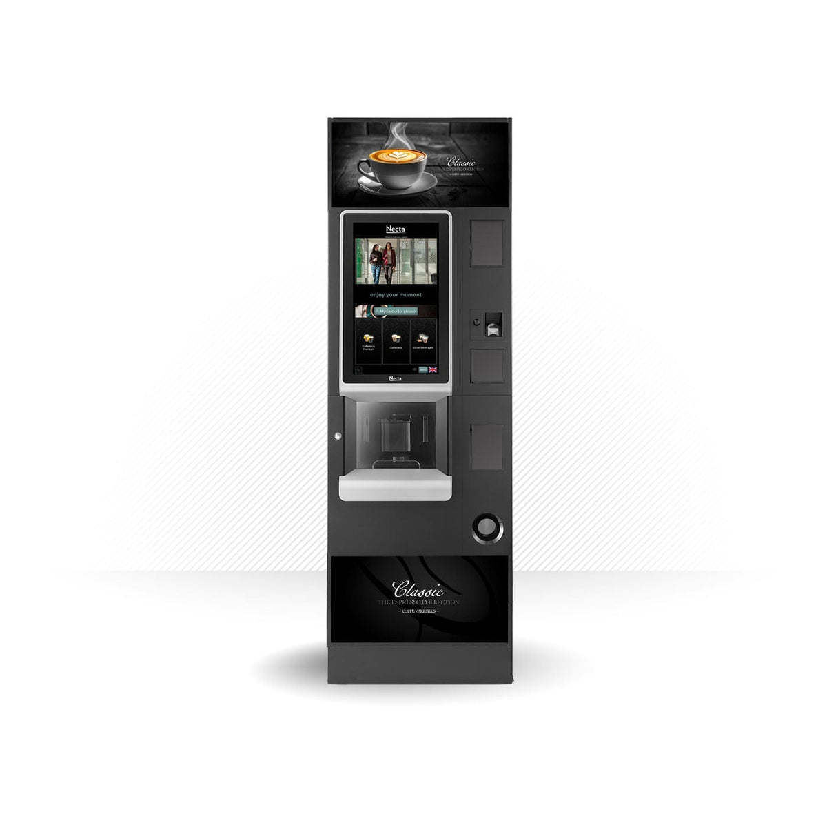 Kit di adesivi in vinile per distributore automatico Necta Barista Pro 600 Design Classic