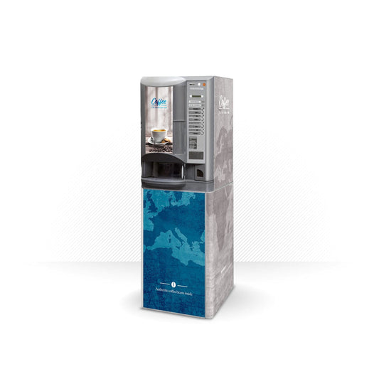 Kit di adesivi in vinile per distributore automatico Necta Brio 250 New Sapphire