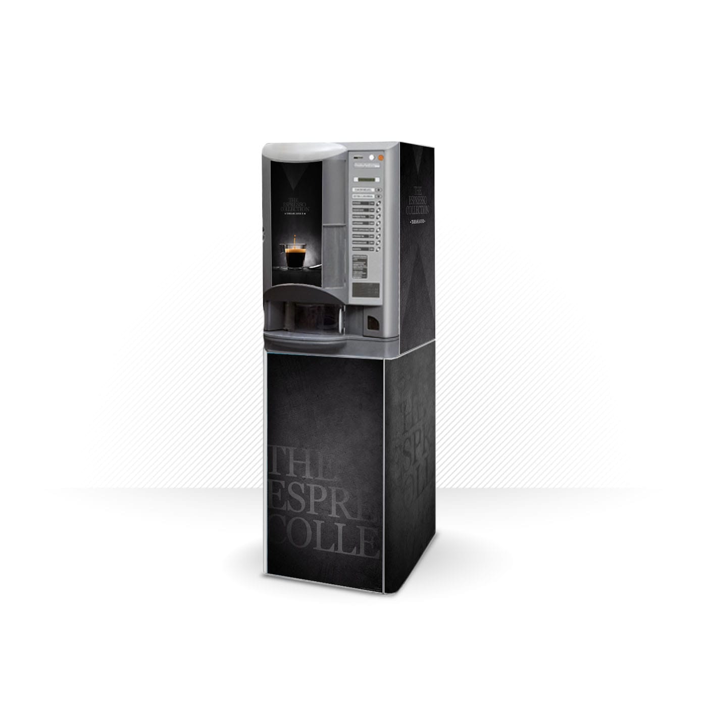 Kit di adesivi in vinile per distributore automatico Necta Brio 250 Time Flavour