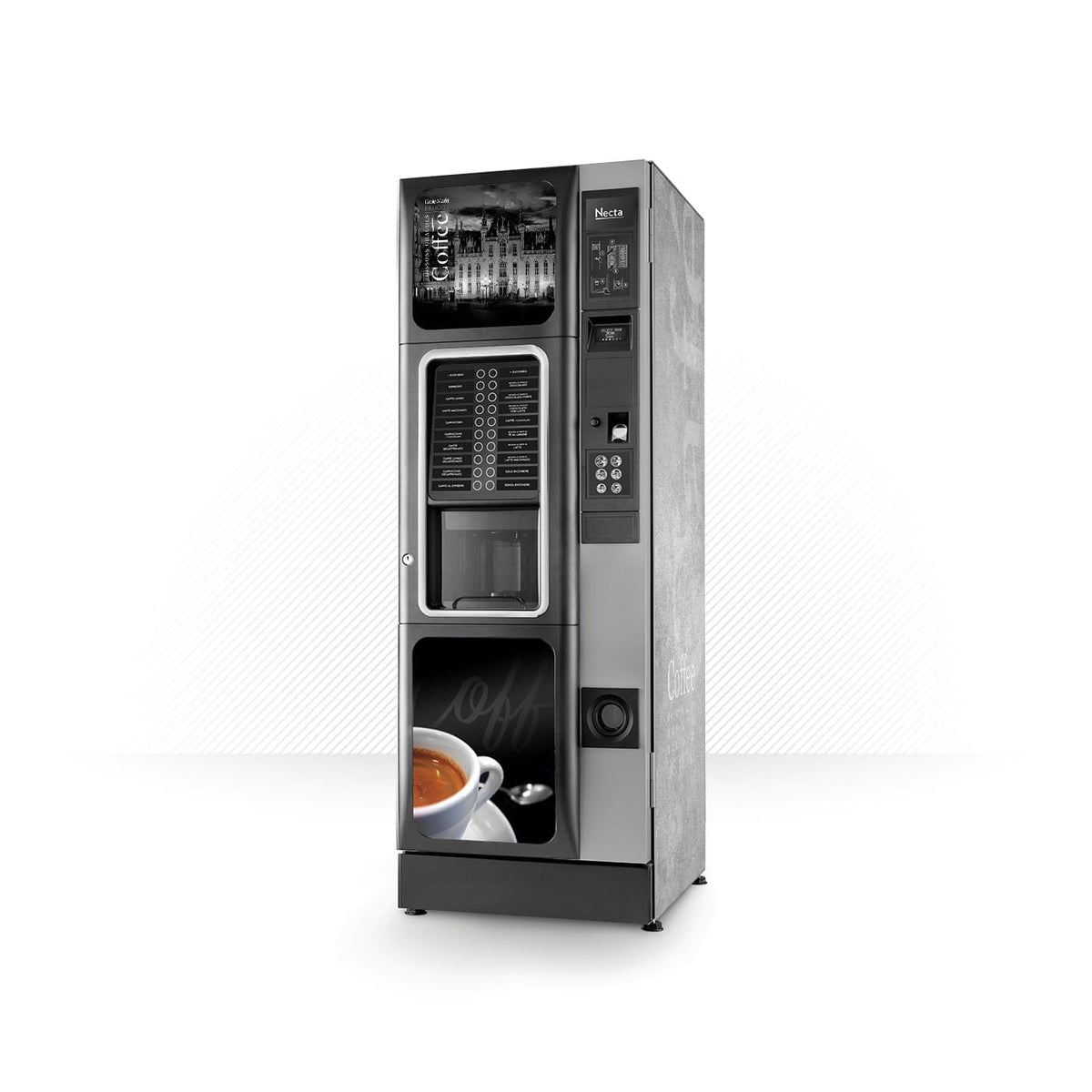 Kit di adesivi in vinile per distributore automatico Necta Concerto Brugge