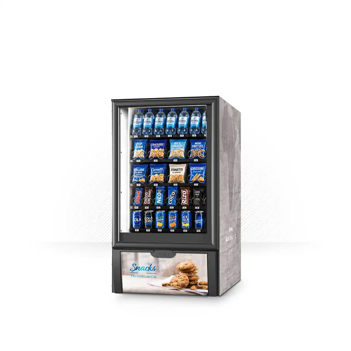Kit di adesivi in vinile per distributore automatico Necta Gusto 6 Mini New Sapphire
