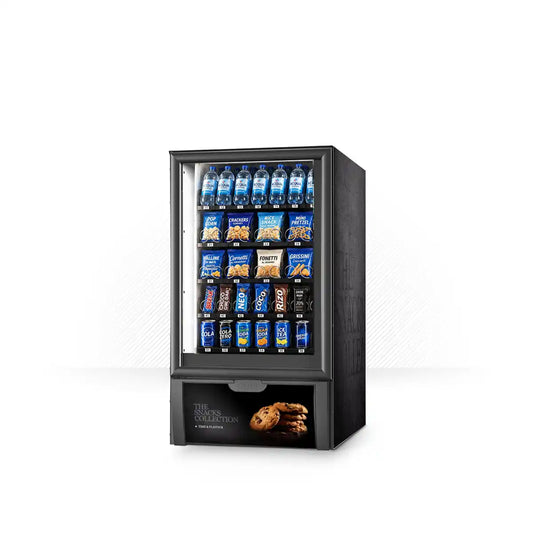 Elementi del kit di adesivi frontali e laterali per distributore automatico Necta Gusto 6 mini Time Flavour