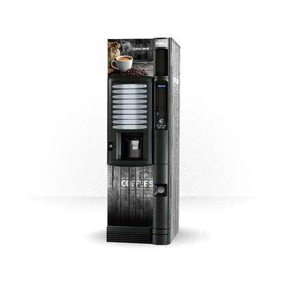 Kit di adesivi in vinile per distributore automatico Necta Kikko Coffee Shop Black