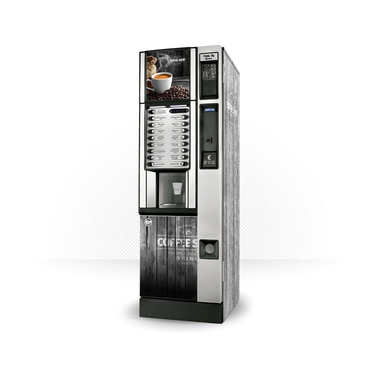 Kit di adesivi in vinile per distributore automatico Necta Kikko RY Coffee Shop