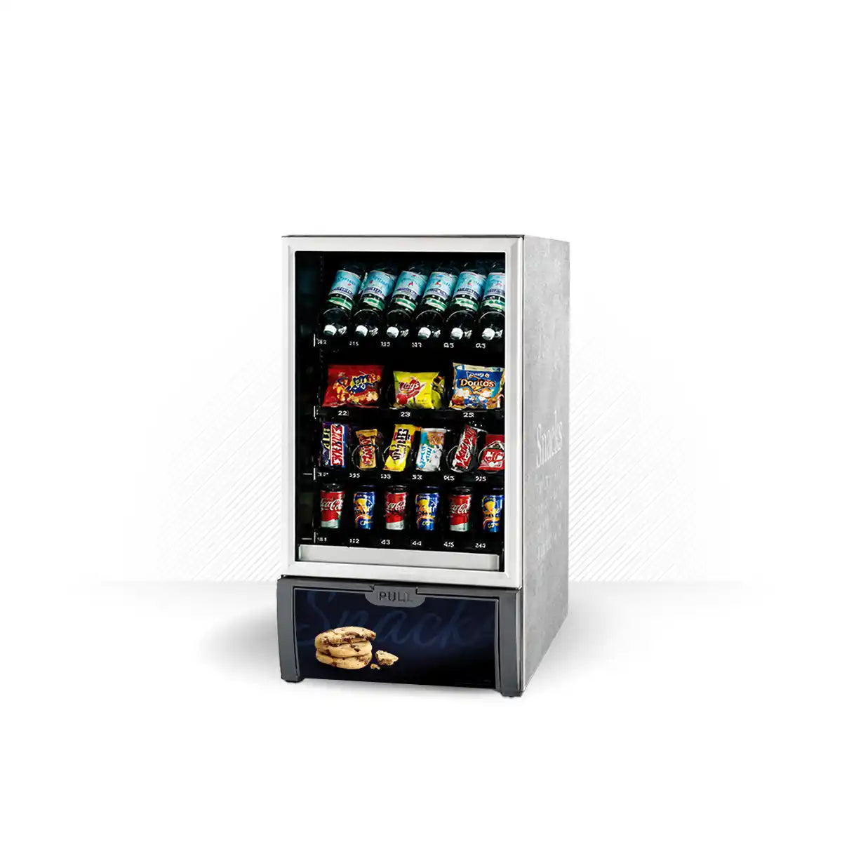 Kit di adesivi in vinile per distributore automatico Necta Mini Snakky Brugge
