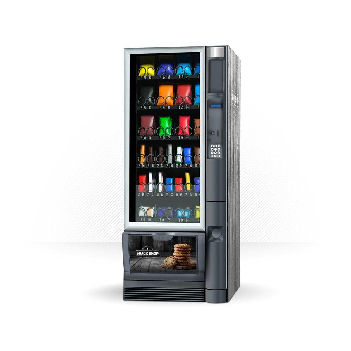 Kit di adesivi in vinile per distributore automatico Necta Snakky Coffee Shop